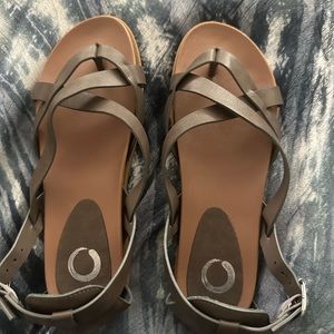 New w/o tags. Mocha leather sandals